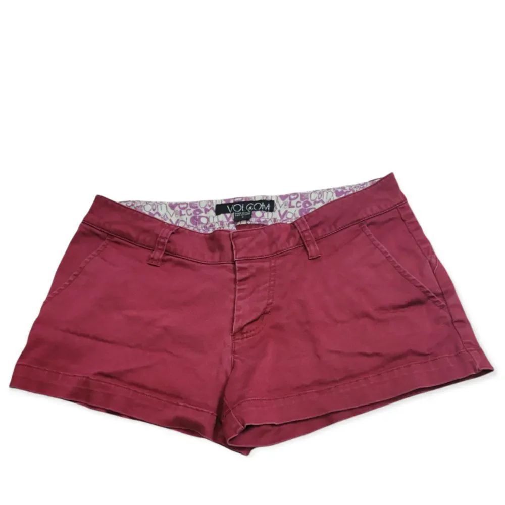 Volcom maroon shorts 0